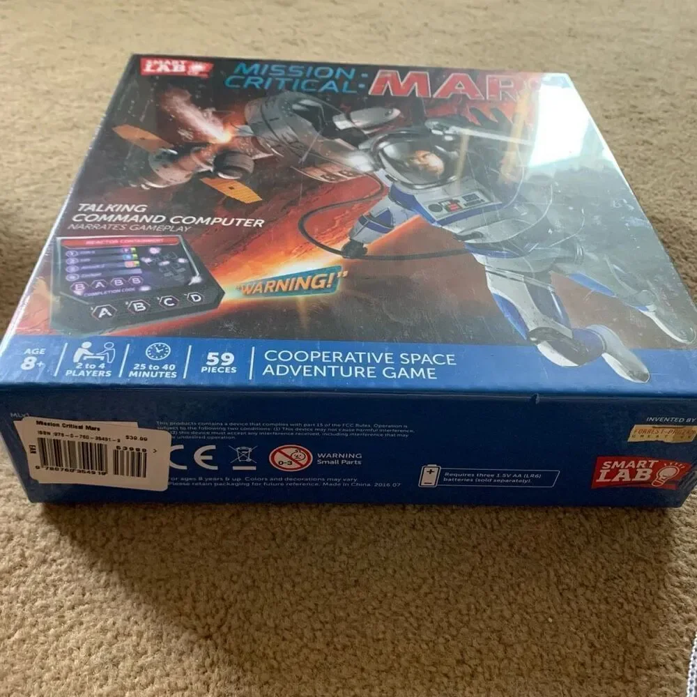 Smart Lab Mission Critical Mars Cooperative Space Adventure Game *New*